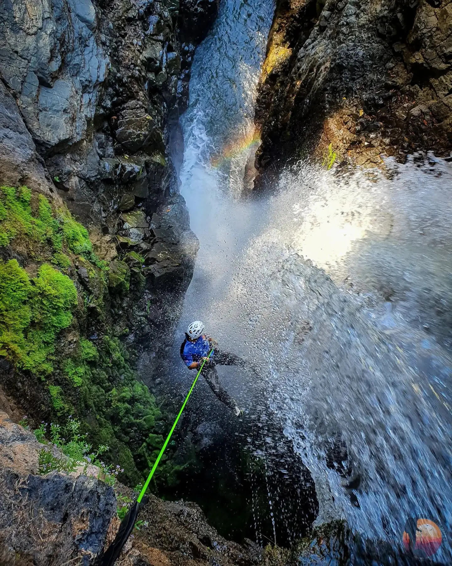 Bijagual Waterfall canyoning rappel, Costa Rica