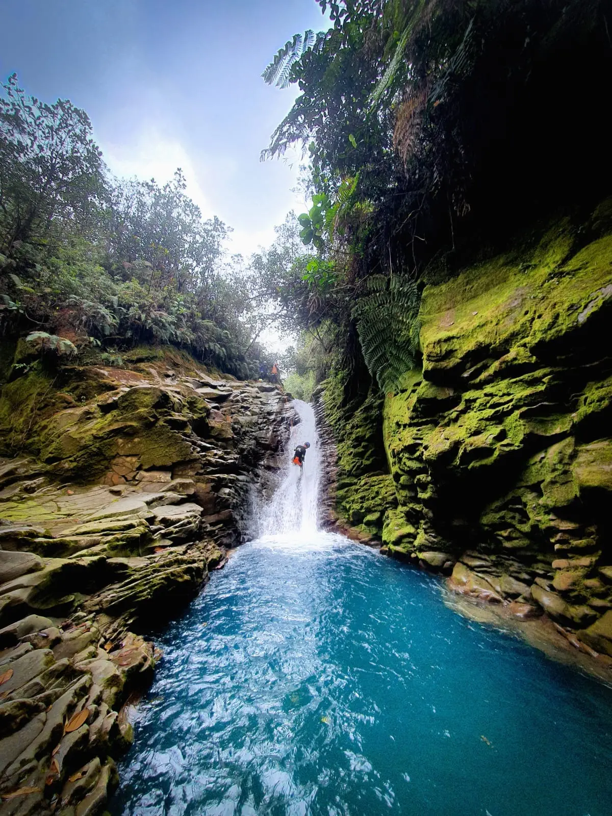 Mordor Medio canyoning rappel, Bajos del Toro