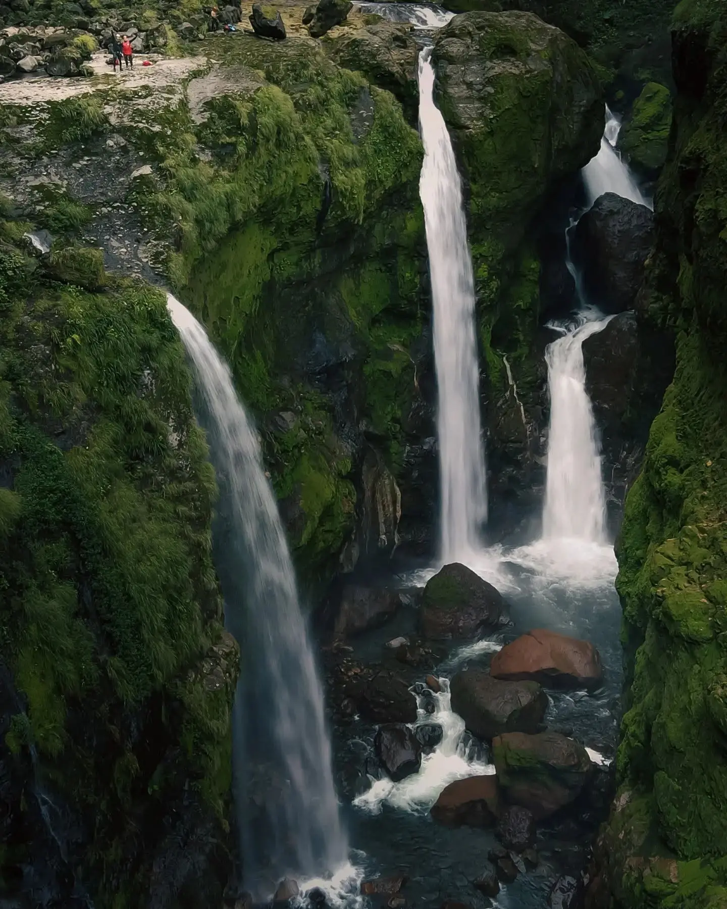 Canyoning descent in the Jurassic Canyon, Costa Rica