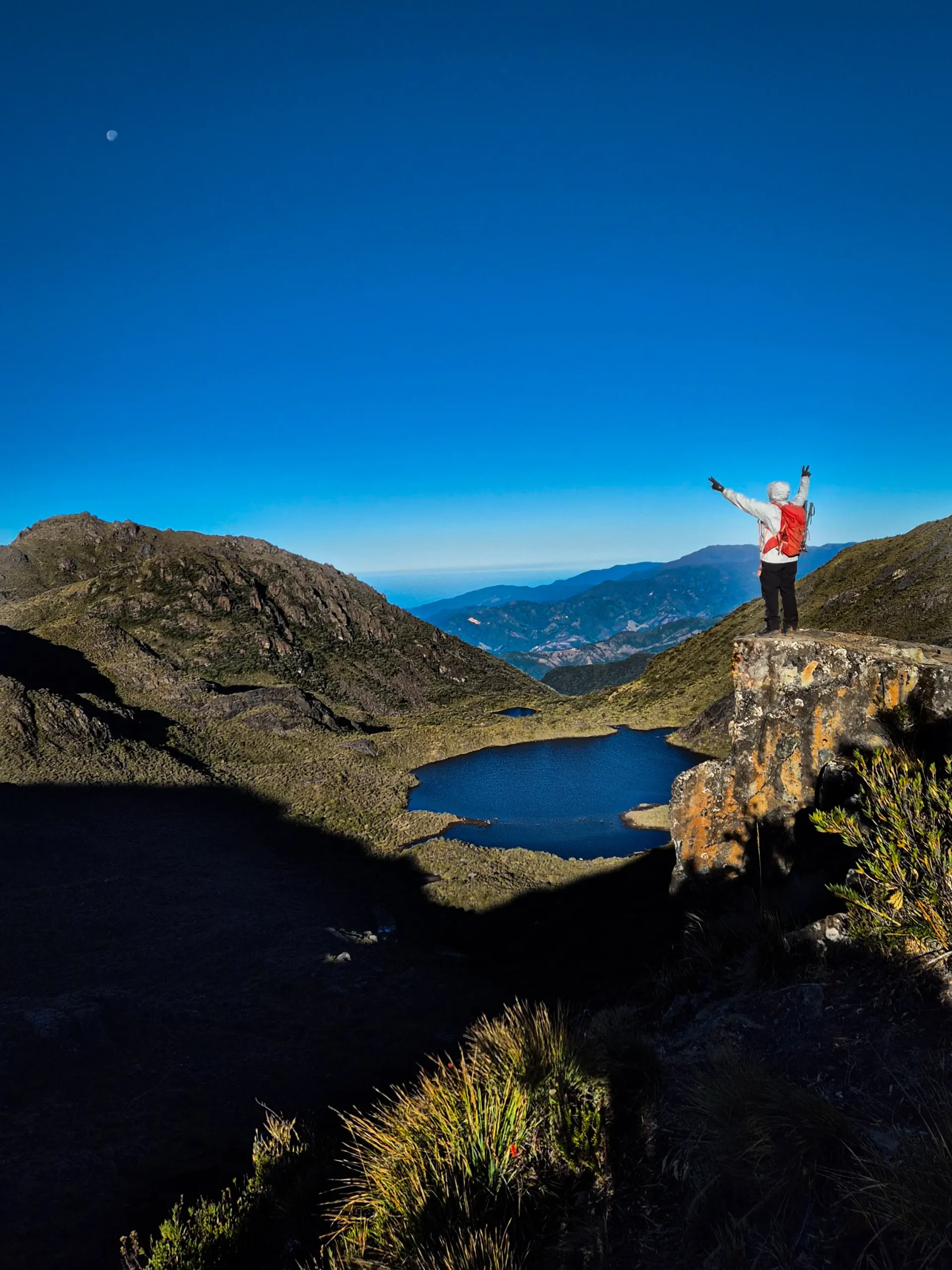 Trekking view of Cerro Chirripo, the highest peak in Costa Rica