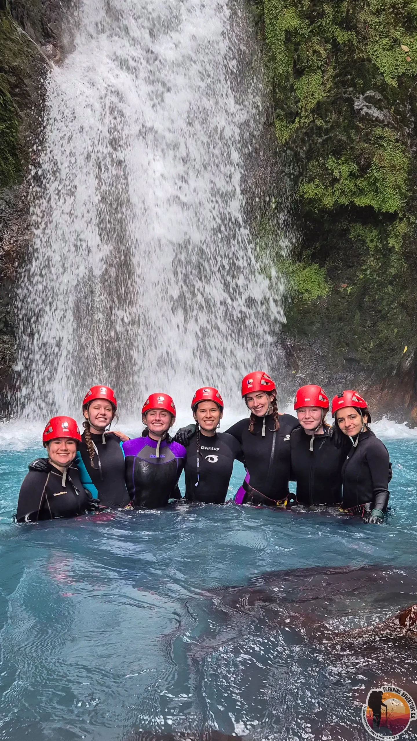 Blue Falls waterfall, a popular day trip destination from San Jos&eacute;, Costa Rica