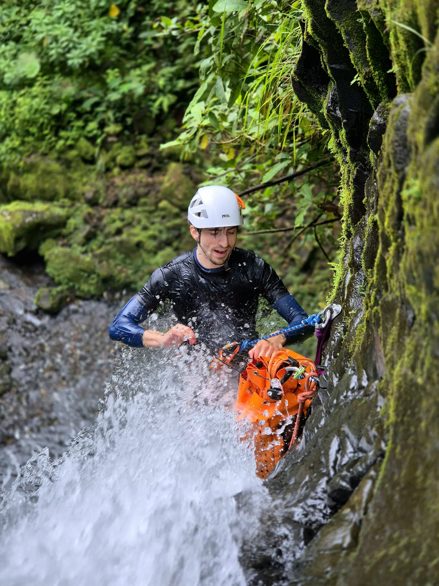 Guided canyoning adventure in Bajos del Toro
